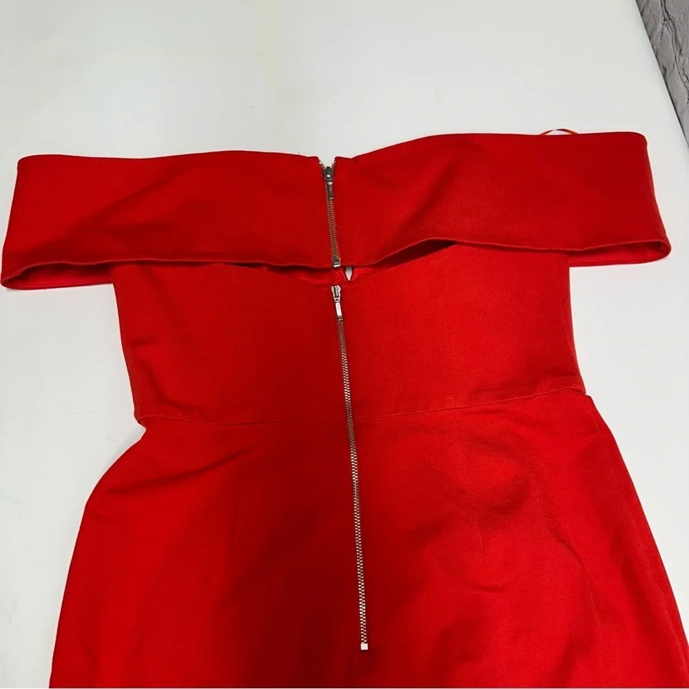 NWT N/NICHOLAS Strapless Red Dress size 8 - Picture 6 of 13